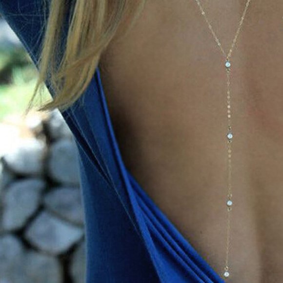 Gorgeous New Back Chain Necklace - Picture 2 of 6